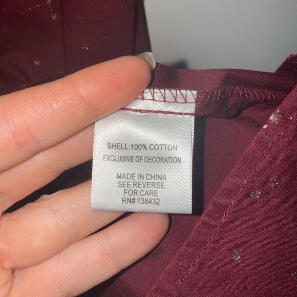 Modcloth Stars Constellations Dress - Burgundy 10 - Picture 8 of 9